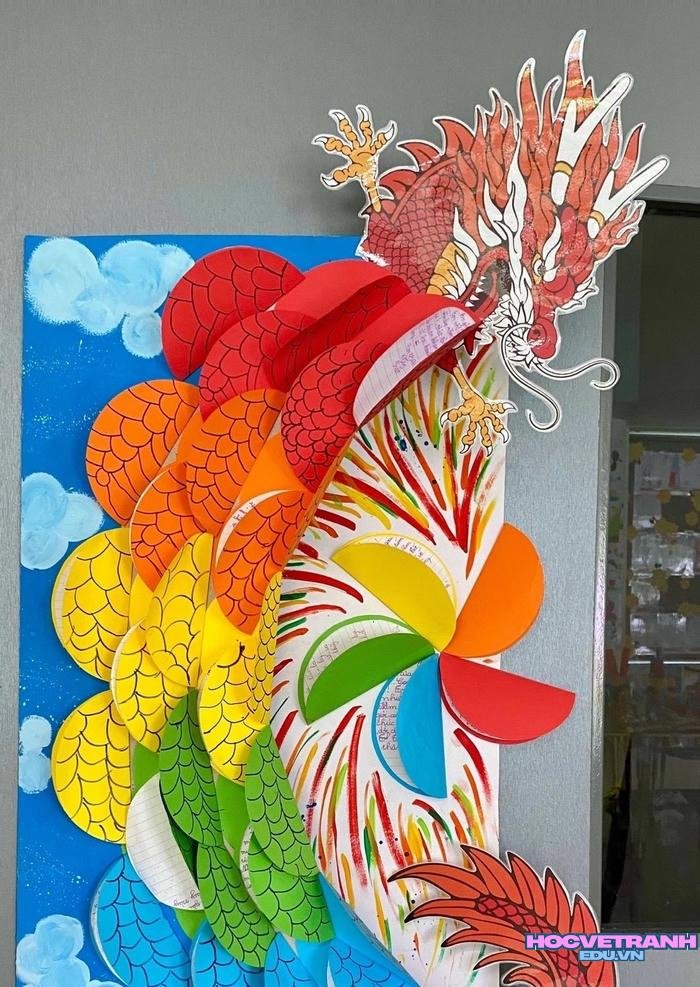 vẽ tranh tết màu sáp