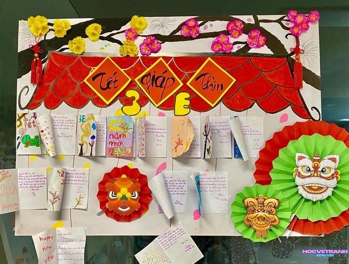 vẽ tranh tết rực rỡ