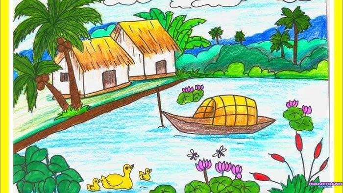 vẽ tranh thiên nhiên