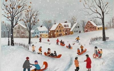 vẽ tuần lộc giáng sinh