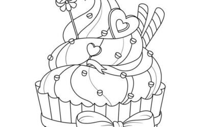 tranh tô màu đồ ăn và thức uống