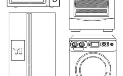 tranh tô màu đồ dùng gia đình trẻ em