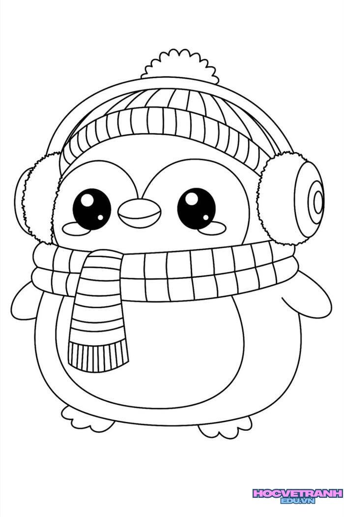 tranh tô màu đơn giản chibi