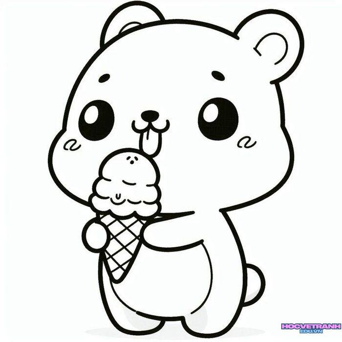 tranh tô màu đơn giản cho bé 2–3 tuổi