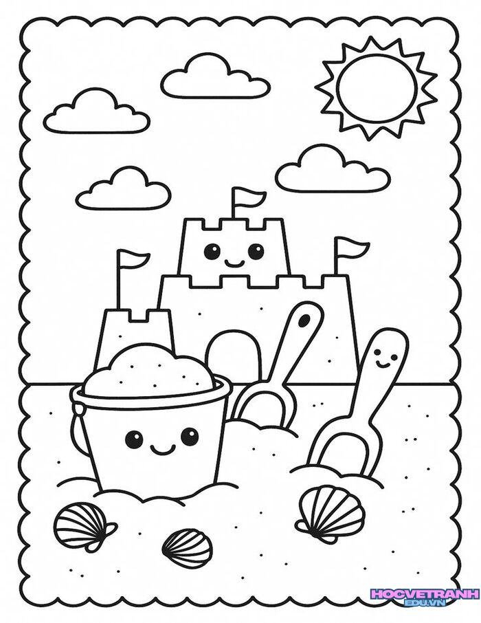 tranh tô màu đơn giản dễ tô
