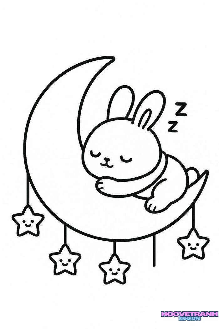 tranh tô màu đơn giản hoạt hình