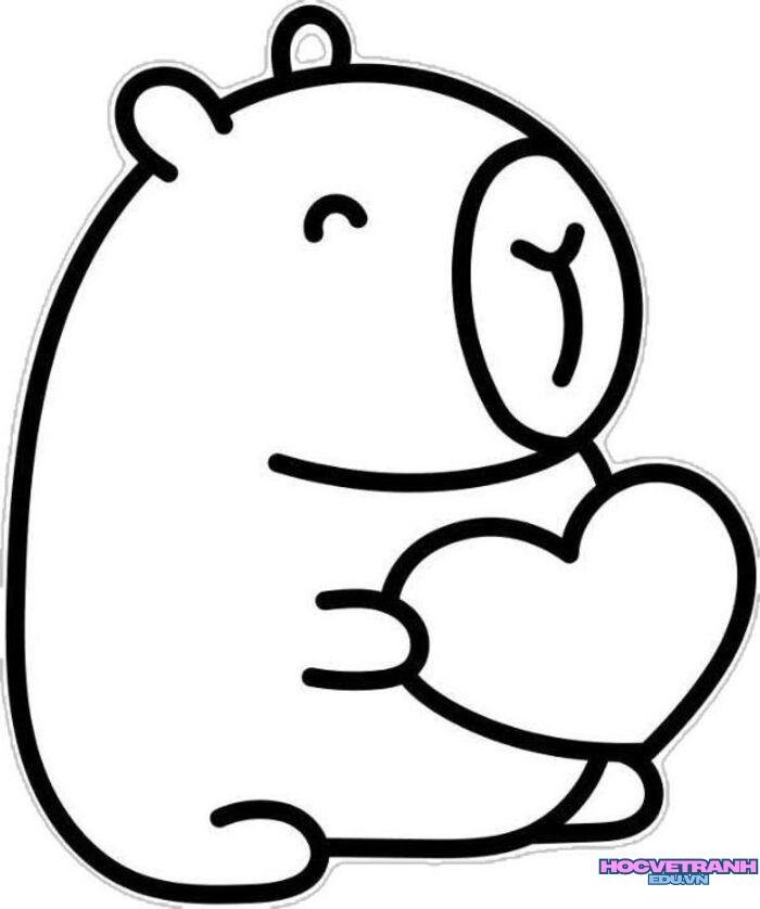 tranh tô màu đơn giản học tập