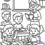 Bộ tranh tô màu gia đình hạnh phúc, ấm áp nhất cho bé