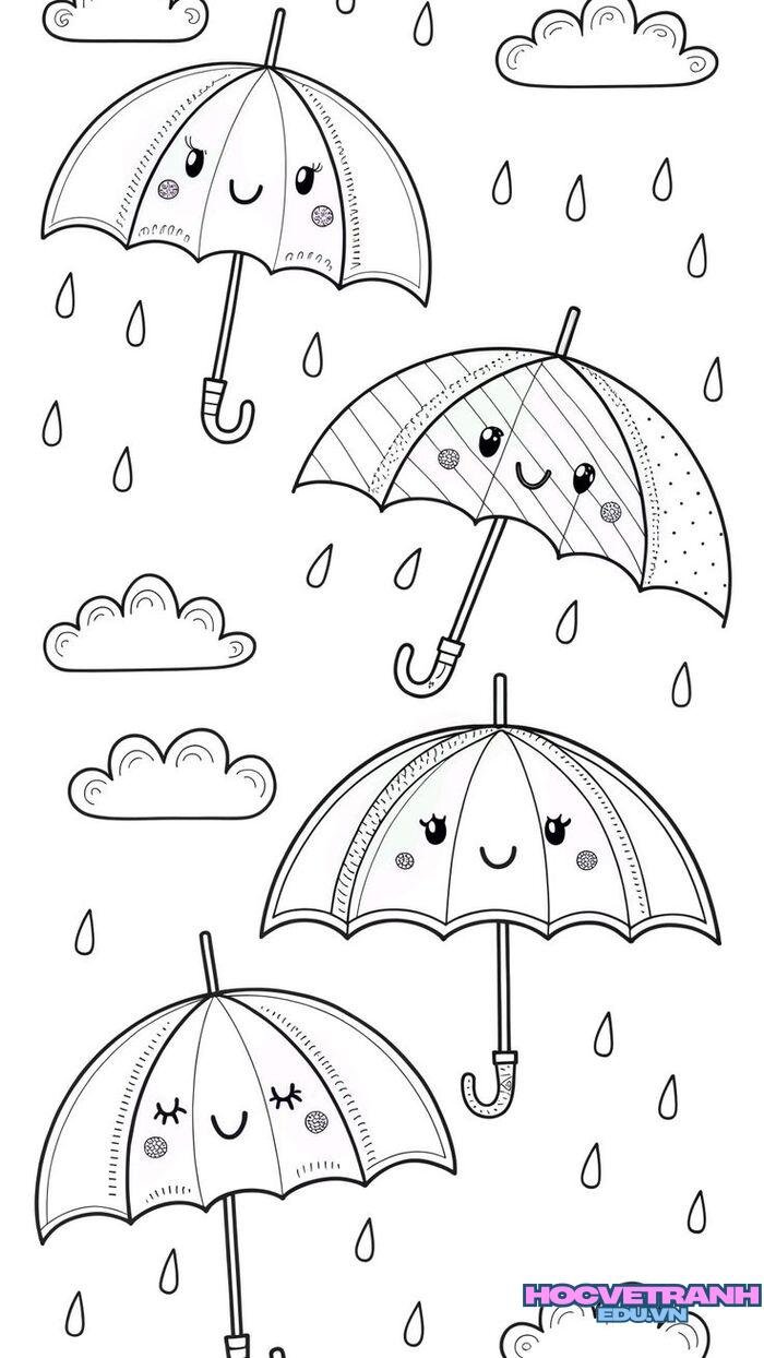 tranh tô màu hiện tượng tự nhiên