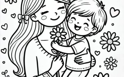 tranh tô màu hoa tặng mẹ ý nghĩa