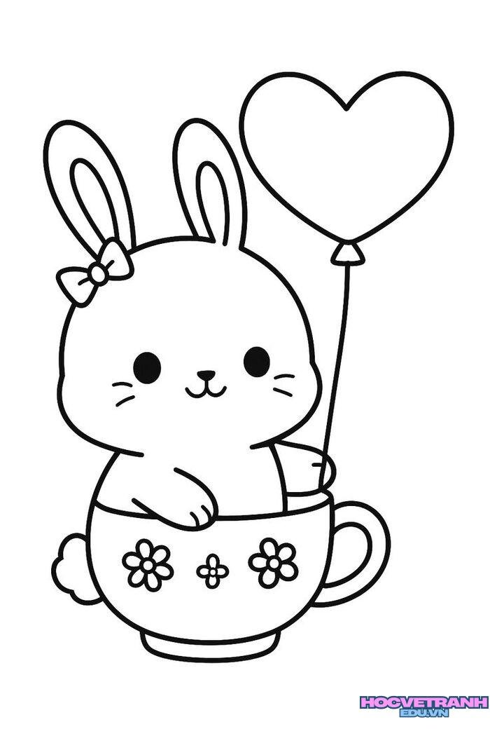 tranh tô màu hoạt hình đơn giản cho trẻ nhỏ cute