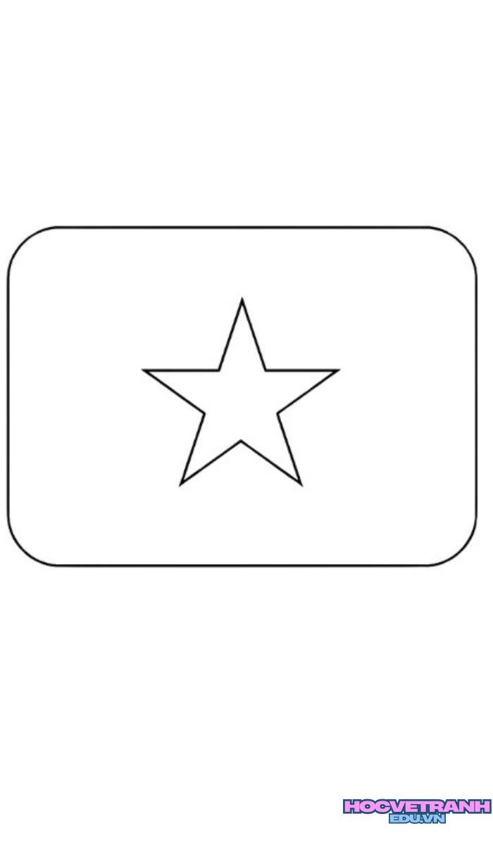 tranh tô màu lá cờ việt nam cho ngày lễ