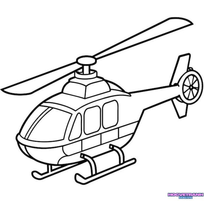 tranh tô màu máy bay dân dụng