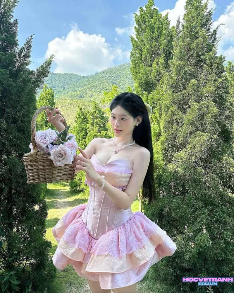 Album ảnh gái xinh mặc pinky mới