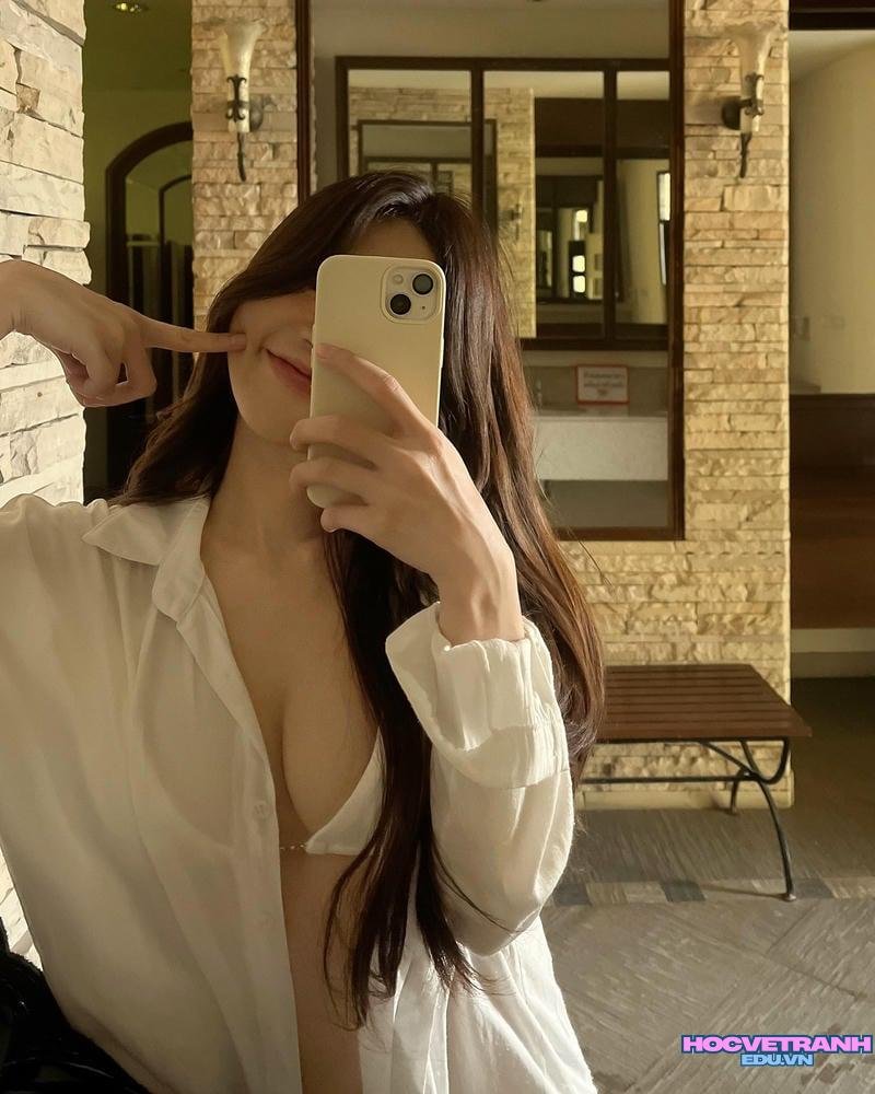 Bộ ảnh gái xinh che mặt thu hút