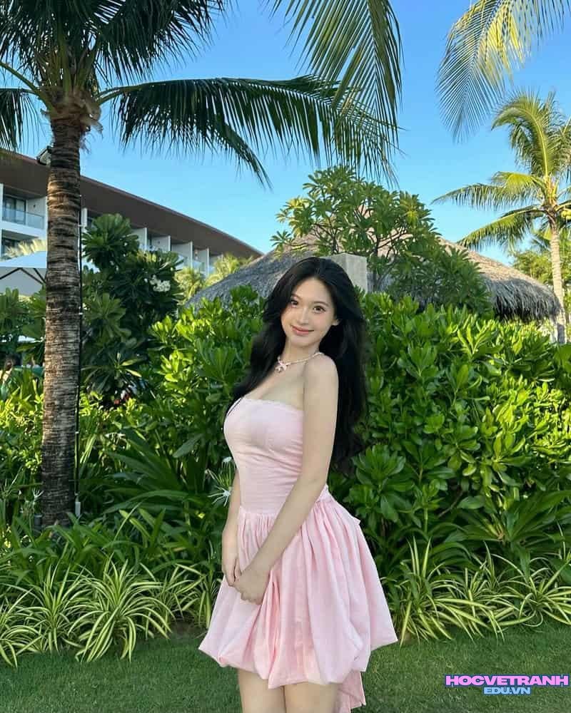 Bộ ảnh gái xinh mặc pinky sắc nét nhất