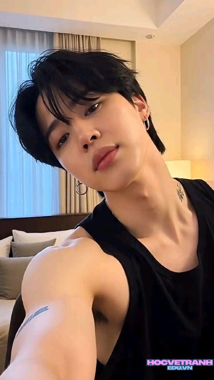 ảnh jimin chụp ảnh selfie