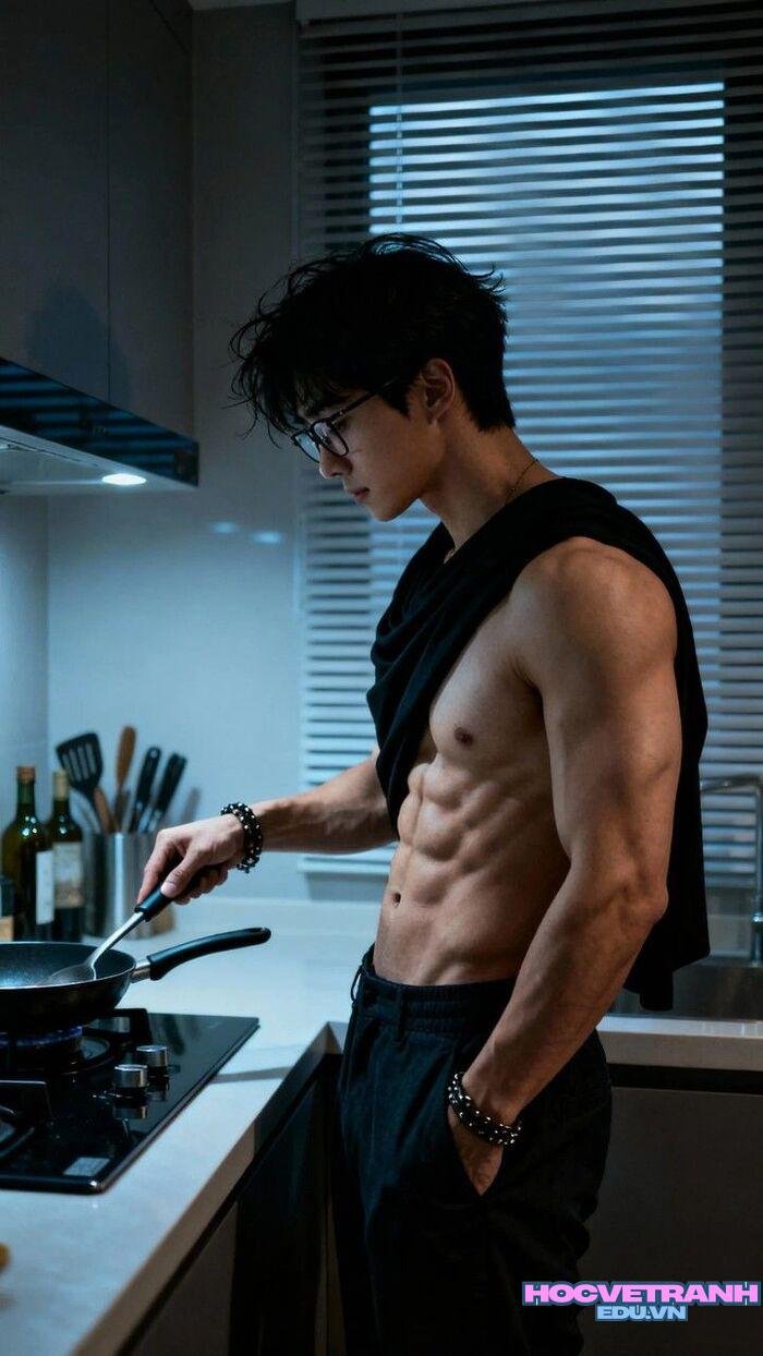 ảnh trai đẹp 6 múi cơ bụng săn chắc