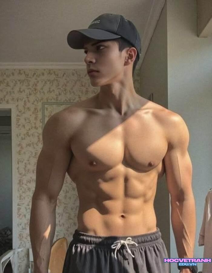 ảnh trai đẹp 6 múi săn body săn chắc