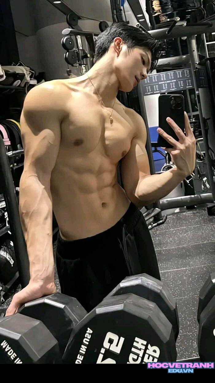 ảnh trai đẹp 6 múi săn cơ bụng rõ nét