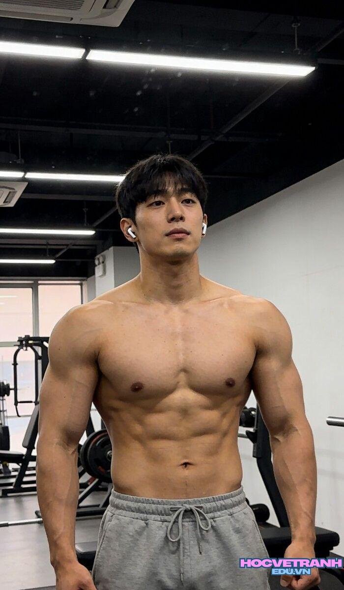 ảnh trai đẹp 6 múi săn tập gym