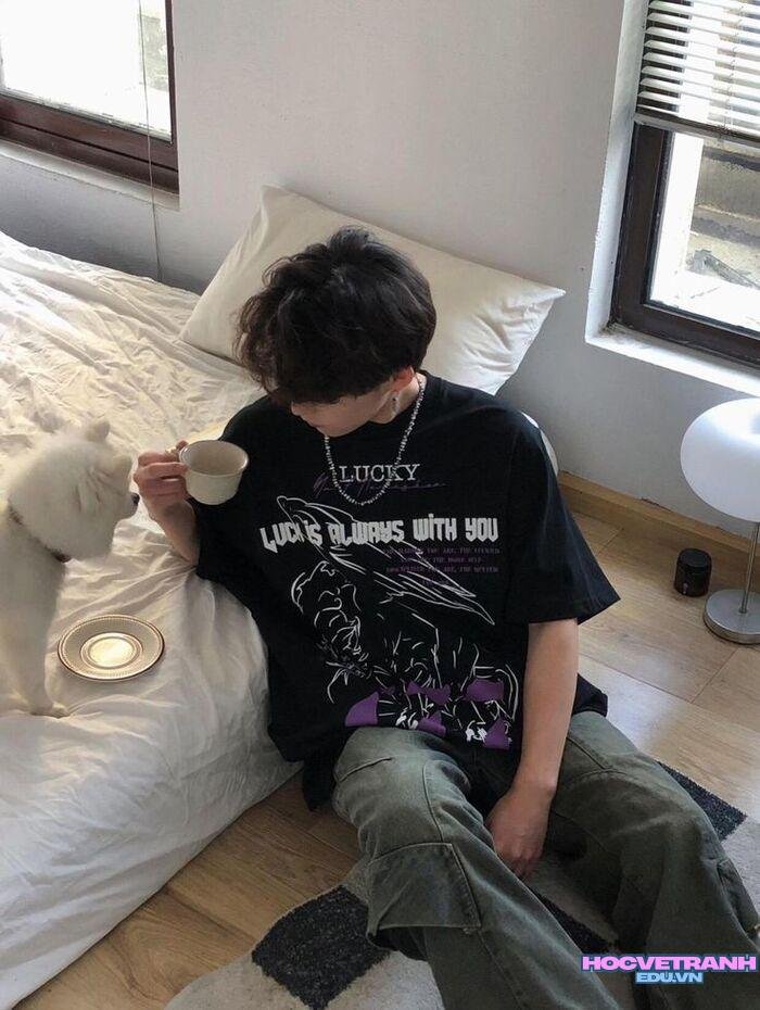 ảnh trai đẹp che mặt phong cách trẻ trung