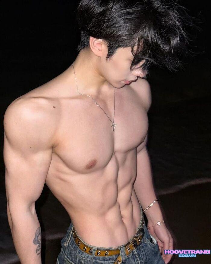 ảnh trai đẹp cơ bắp phong cách nam tính mạnh mẽ