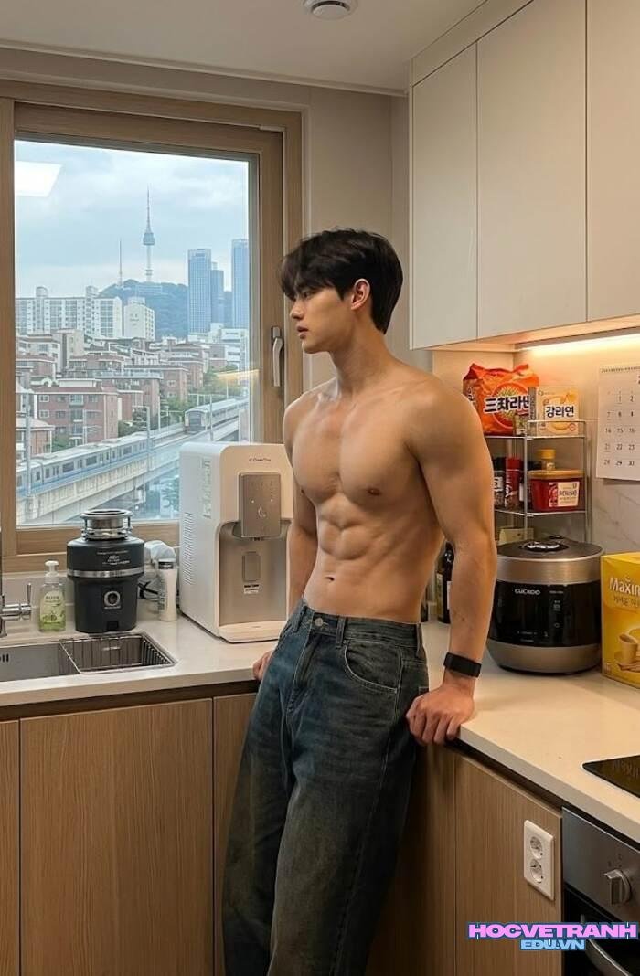 ảnh trai đẹp cơ bắp vóc dáng mạnh mẽ