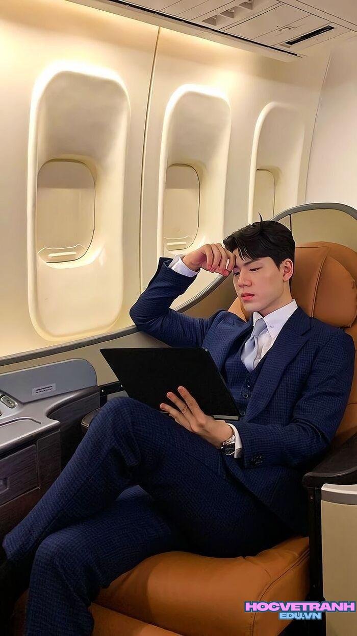 ảnh trai đẹp mặc vest ánh mắt cuốn hút