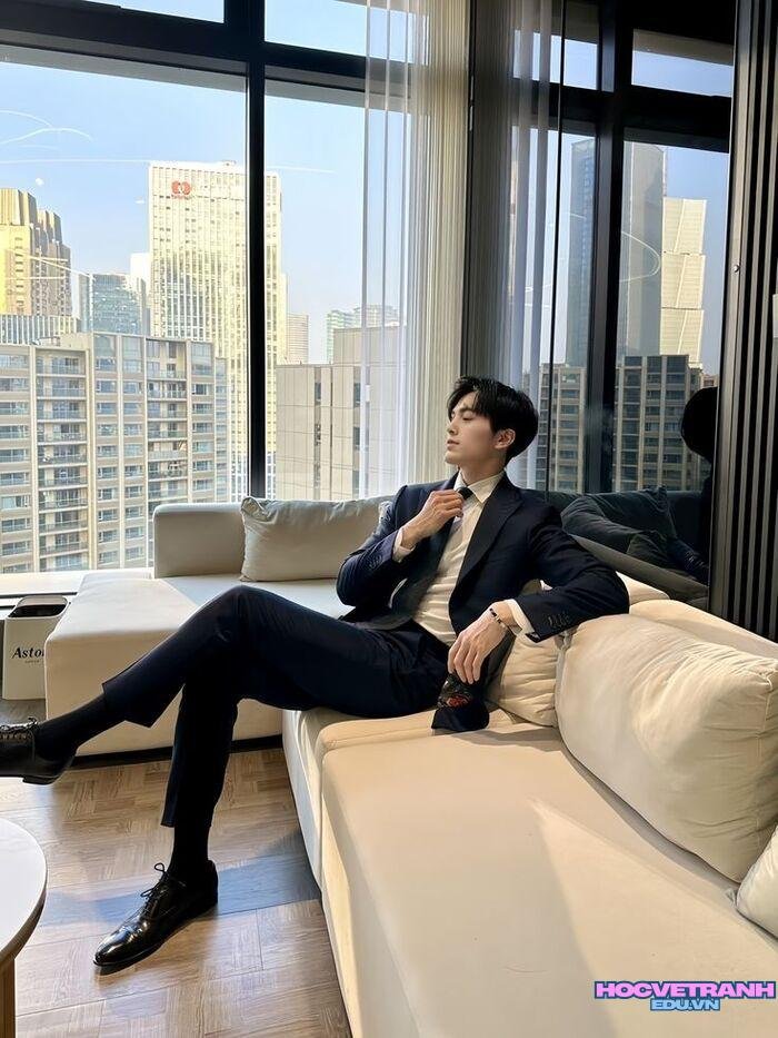 ảnh trai đẹp mặc vest phong cách nam tính