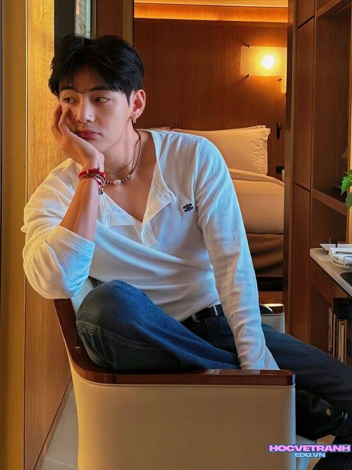 ảnh v-bts style nhẹ nhàng