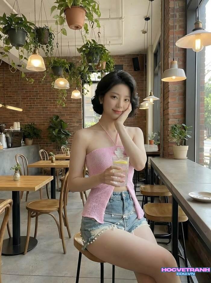 gái xinh 9x phong cách trẻ trung xinh xắn