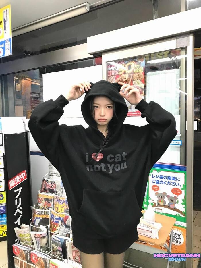 gái xinh hàn quốc chụp ảnh ngoài trời