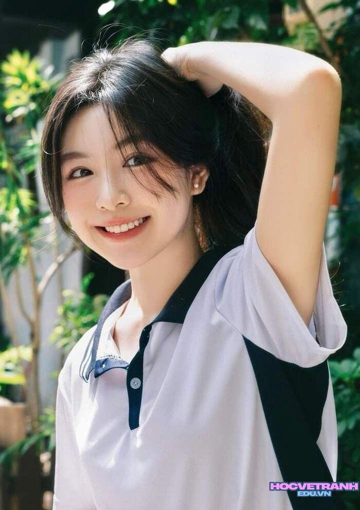 gái xinh học sinh cười dễ thương nhất