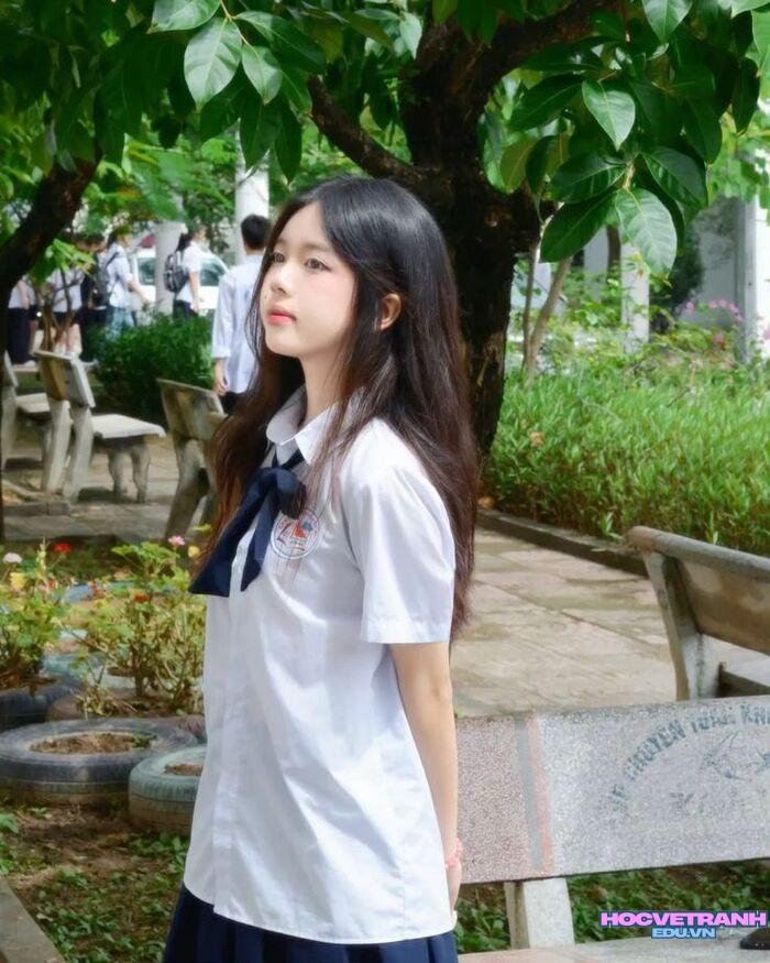 gái xinh học sinh phong cách học đường