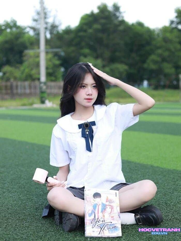 gái xinh học sinh phong cách nhẹ nhàng