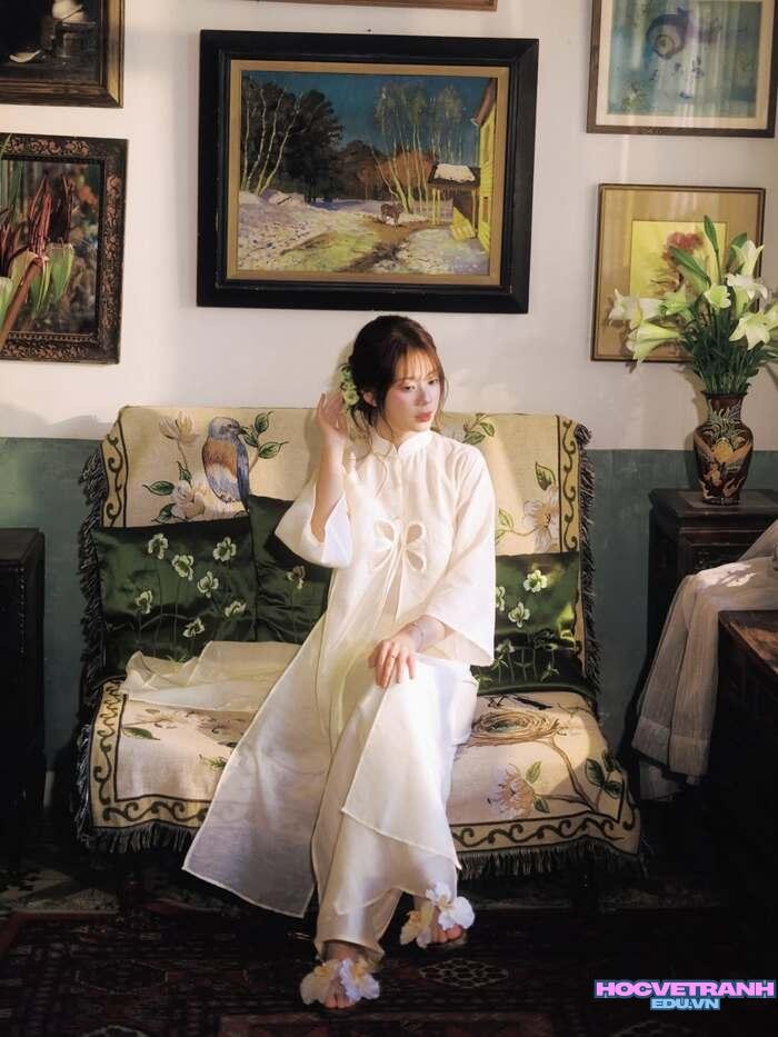 gái xinh mặc áo dài gương mặt dễ thương