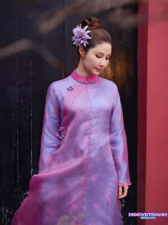 gái xinh mặc áo dài gương mặt xinh