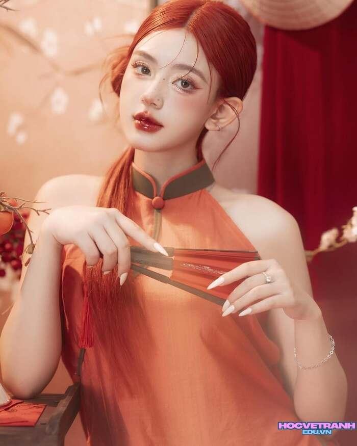 Đan Phượng chụp ảnh tết