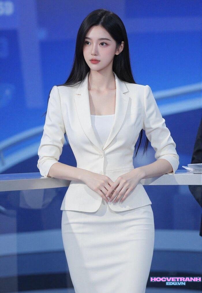 ảnh gái xinh công sở đẹp sang trọng