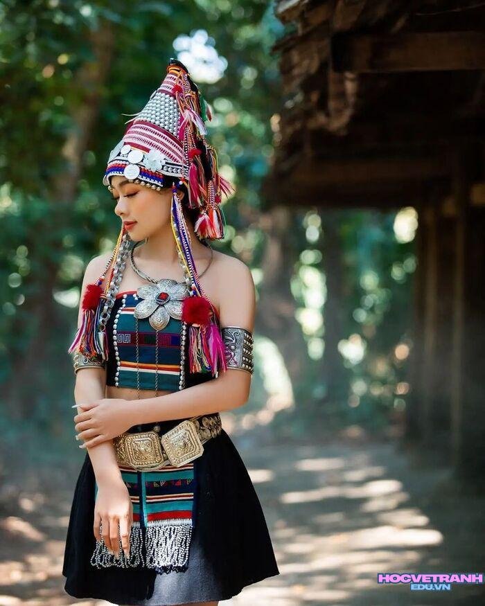 ảnh gái xinh dân tộc Hà Nhì