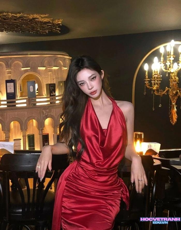 ảnh gái xinh mặc áo yếm ngầu