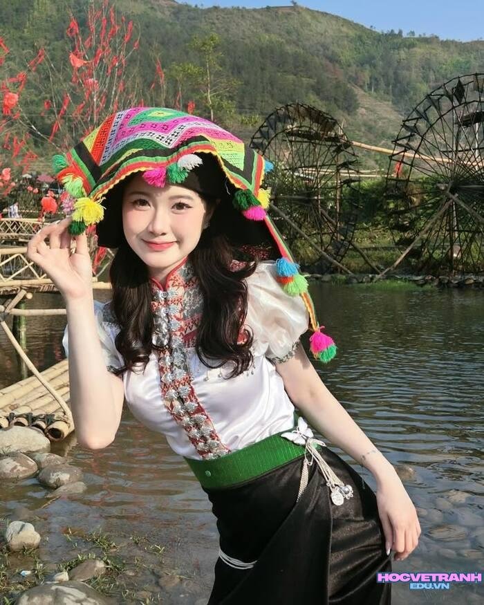 gái xinh dân tộc thái đẹp