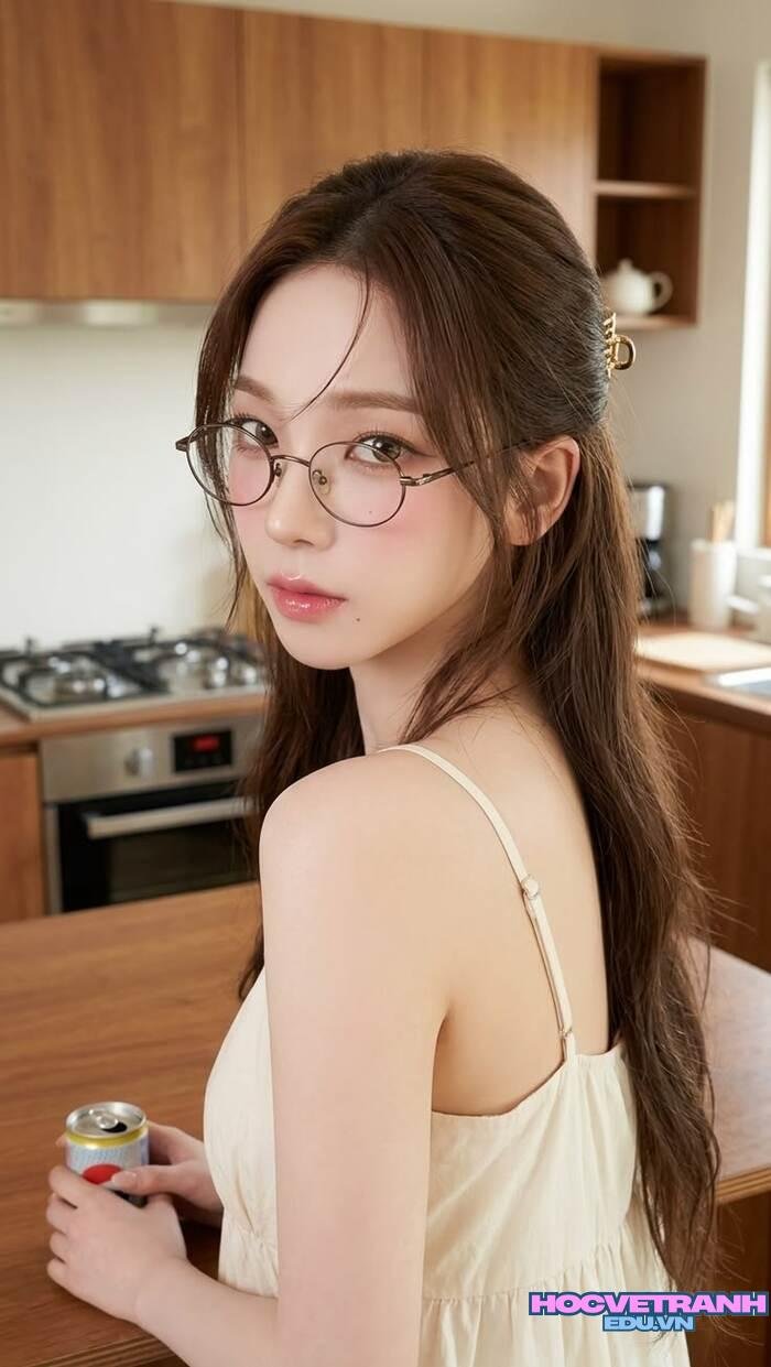 hình ảnh gái xinh đẹp ánh nhìn dịu