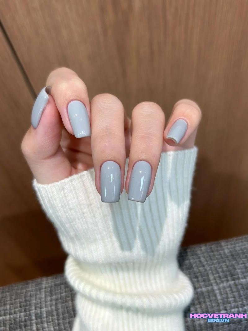 Album ảnh nail 1 màu mới nhất
