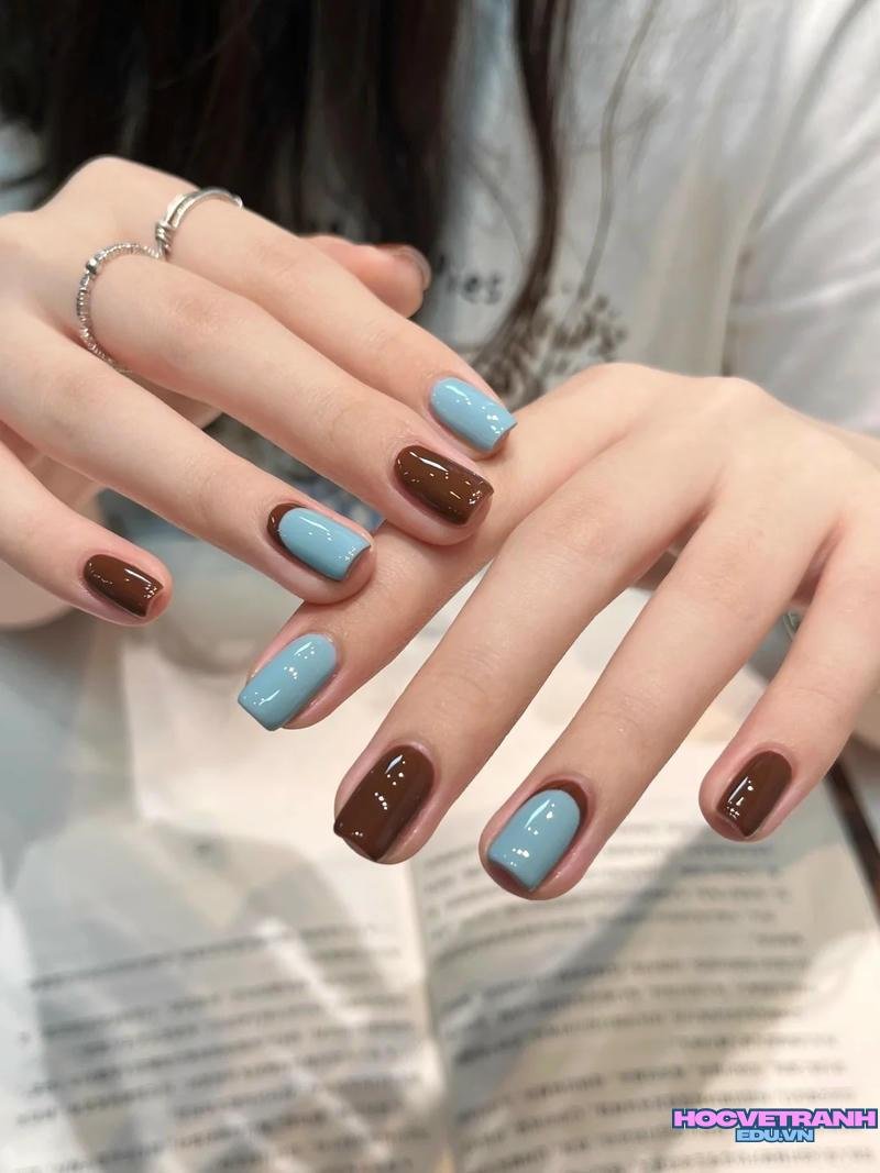 Album ảnh nail 2 màu thu hút nhất