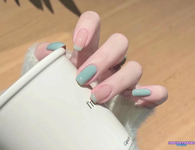 Album ảnh nail 2 màu thu hút