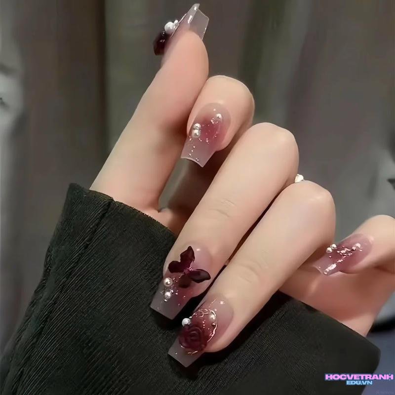 Album ảnh nail bướm mới nhất