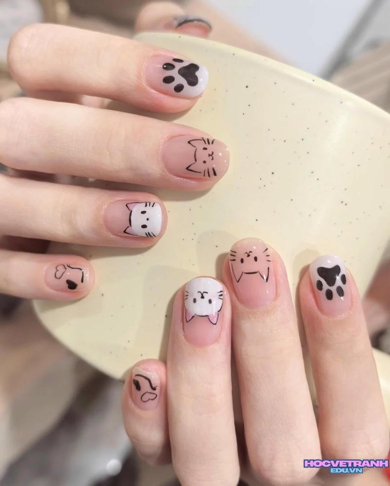 Album ảnh nail con mèo cực hot