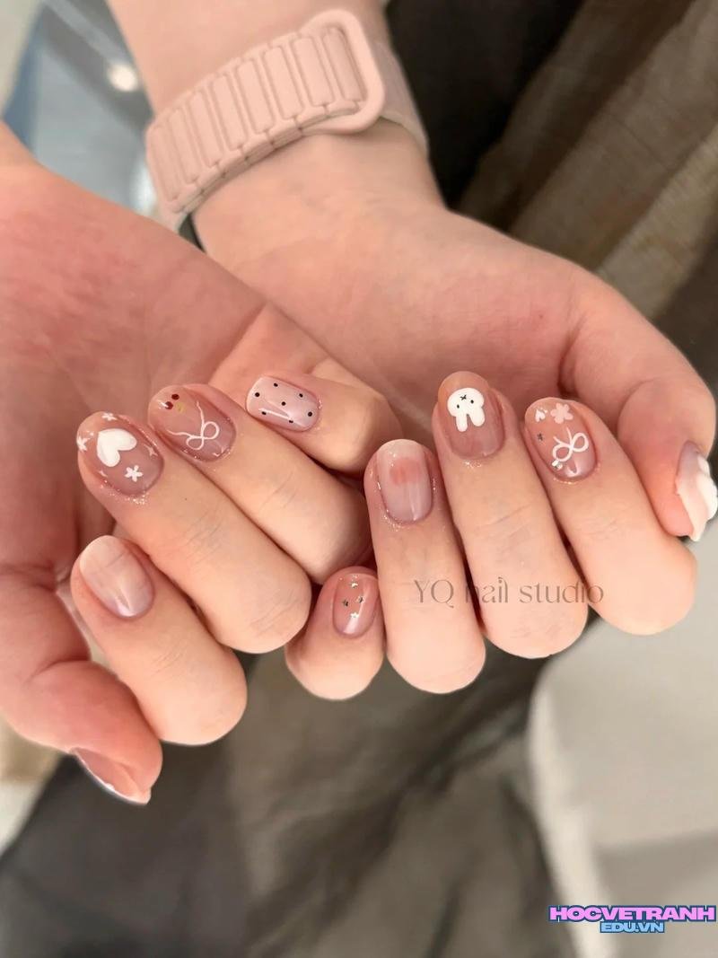 Album ảnh nail con thỏ thu hút